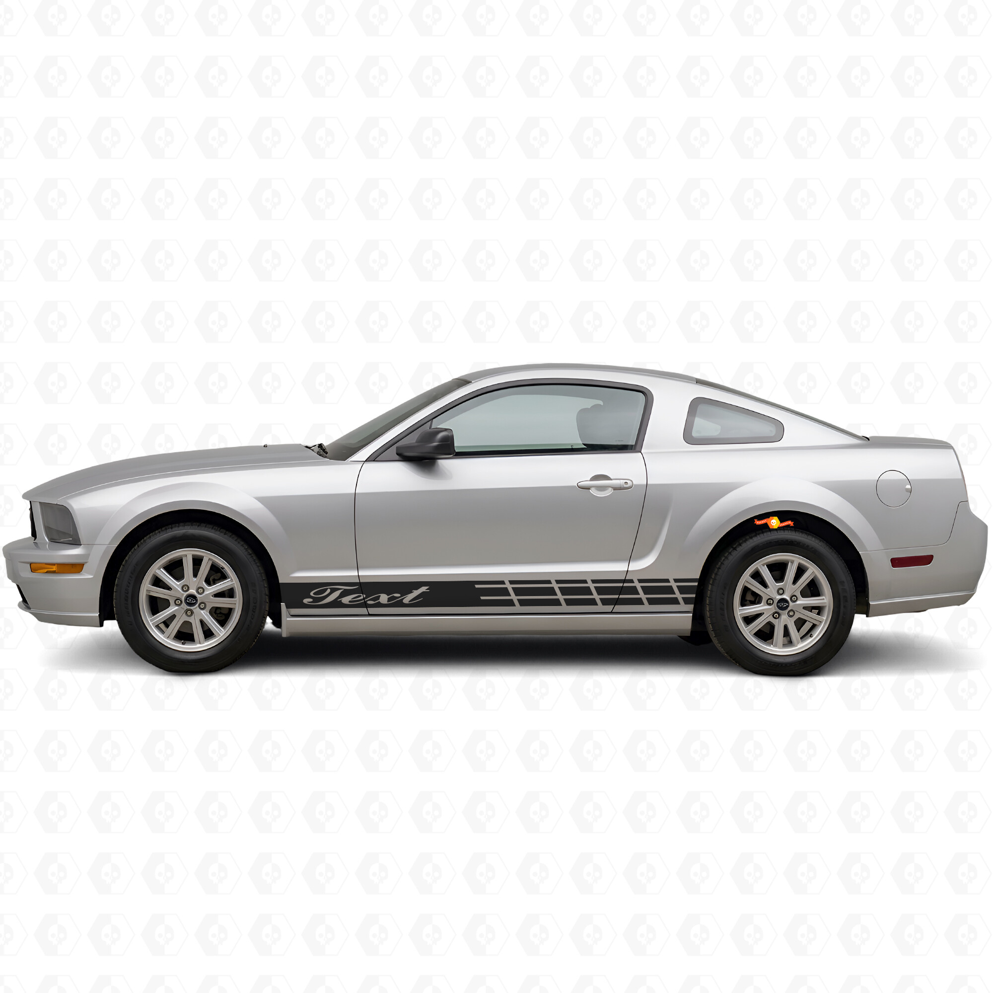 Kit d'autocollants latéraux en vinyle Racing Stripes pour Musclecar Musclecarmodel C-Max Taurus
