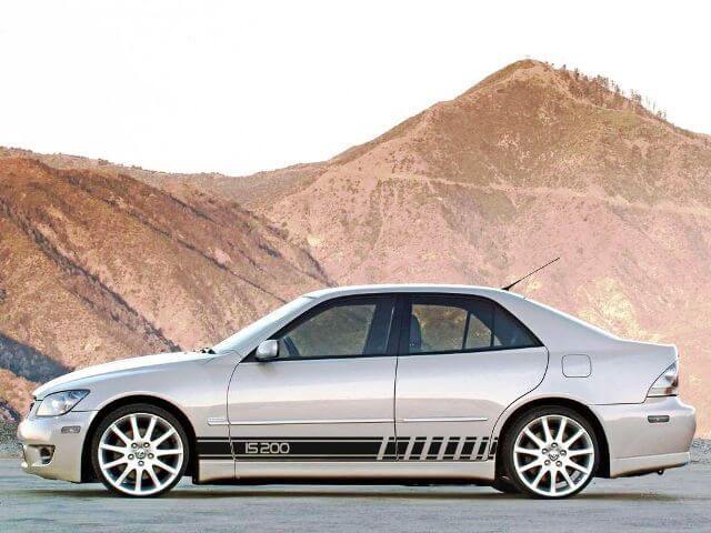 2X plusieurs couleurs graphiques IS200 symbole sport voiture course vinyle autocollant autocollant