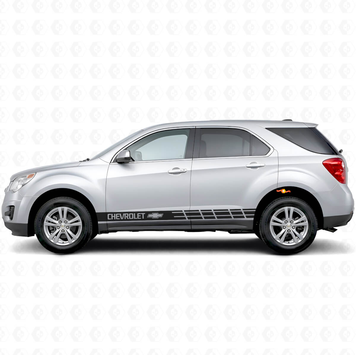 Autocollant Vinyle Bandes Logo Chevy Latérales pour Chevrolet Equinox