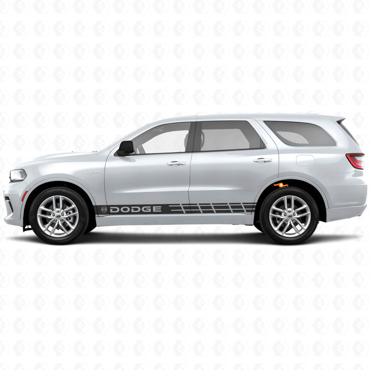 Autocollant vinyle latéral à bandes de marque pour Dodge Durango