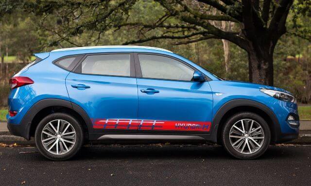 Autocollant de décalcomanie de course de voiture graphique Tucson/Equus/Veloster de couleur multiple