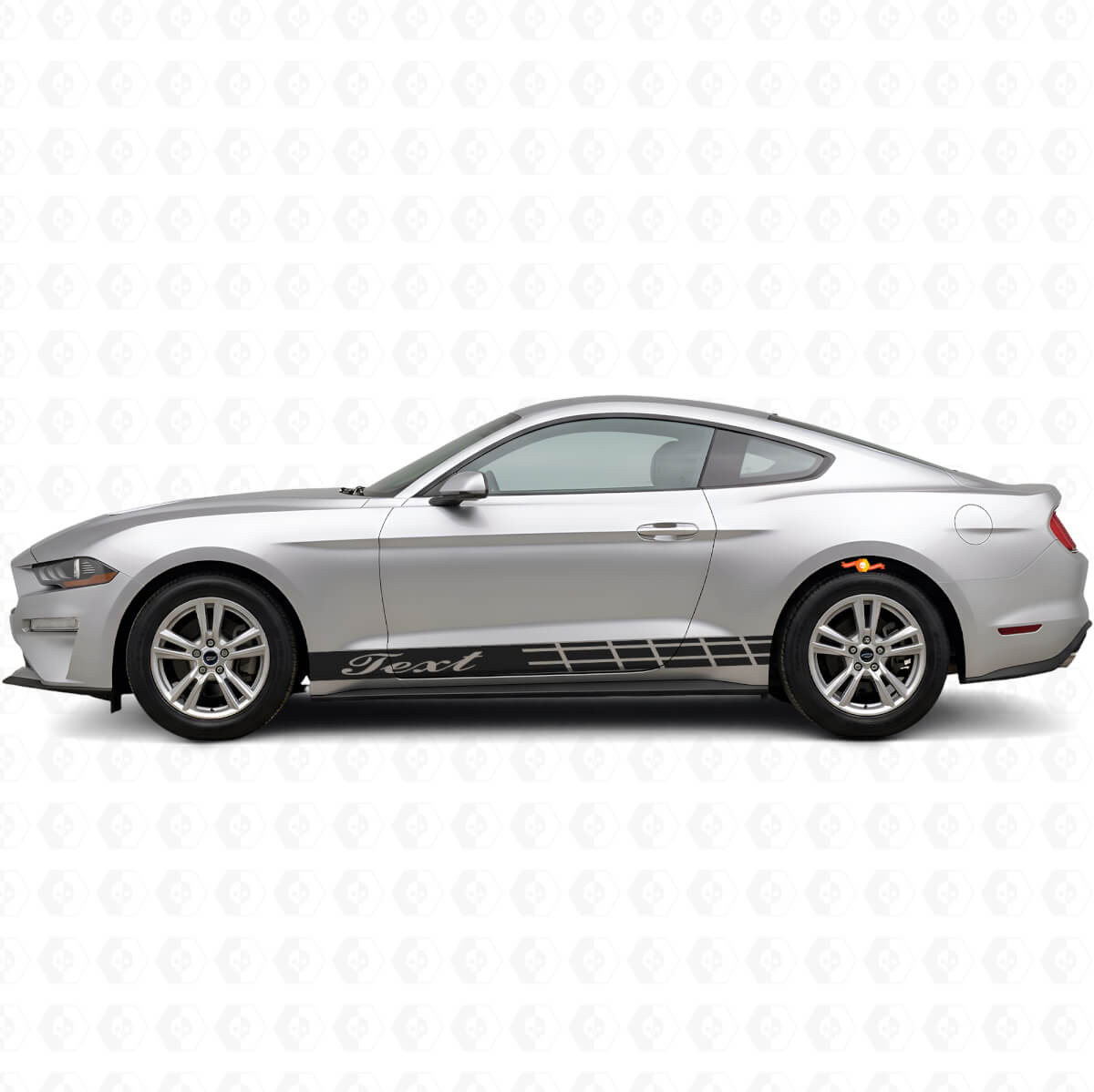 Kit de décalcomanies latérales en vinyle avec bandes de course personnalisées pour Musclecar Shelby GT350 GT550