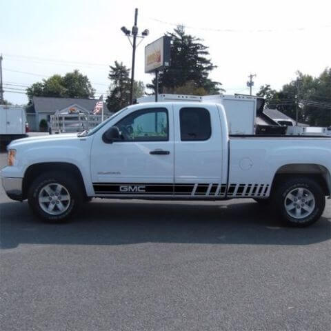 Lot de 2 autocollants en vinyle de course de voiture Canyon Sierra Terrain graphique multicolore