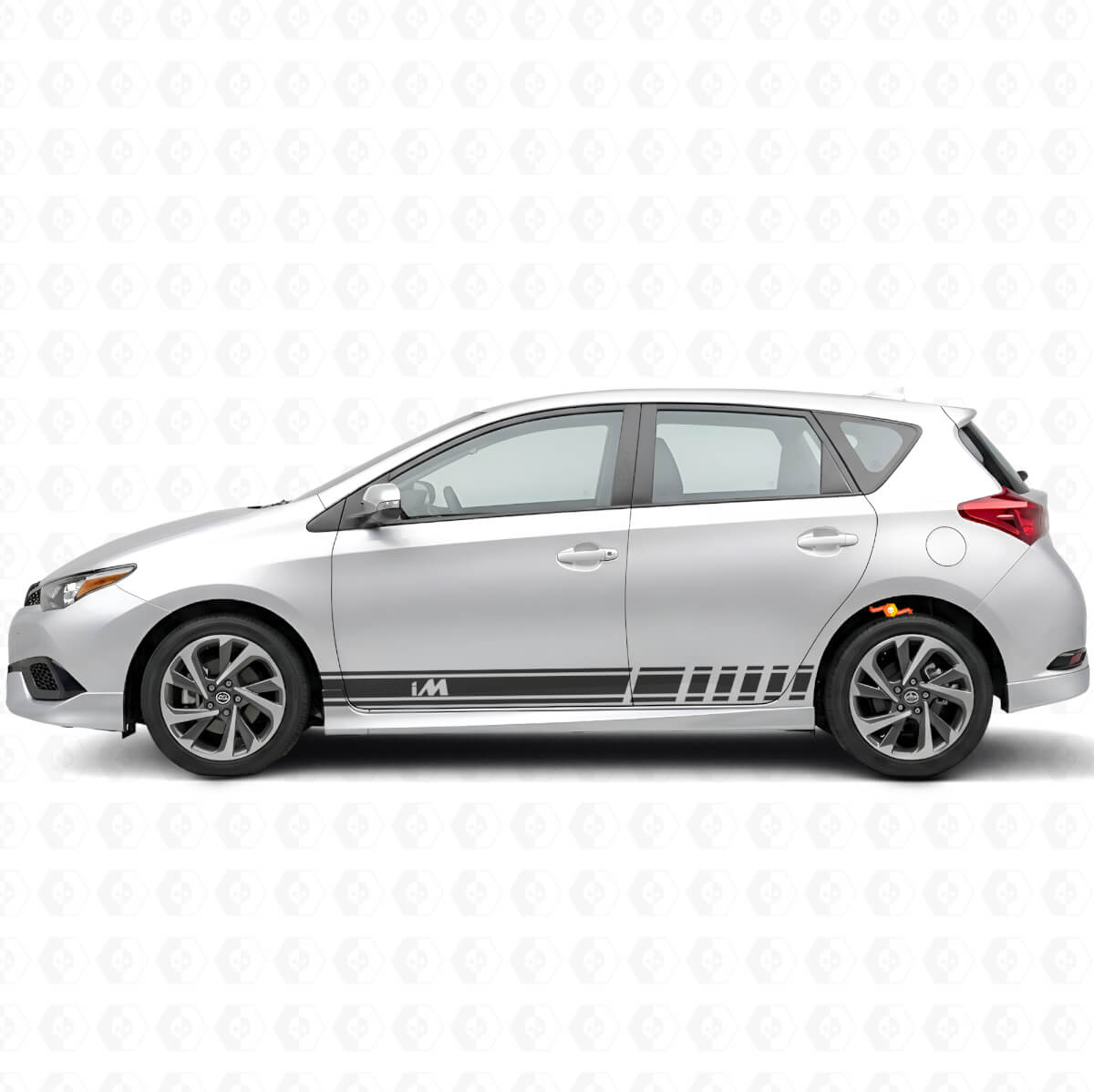 Kit de décalcomanies latérales en vinyle bandes iM Symbol pour voitures Toyota Scion