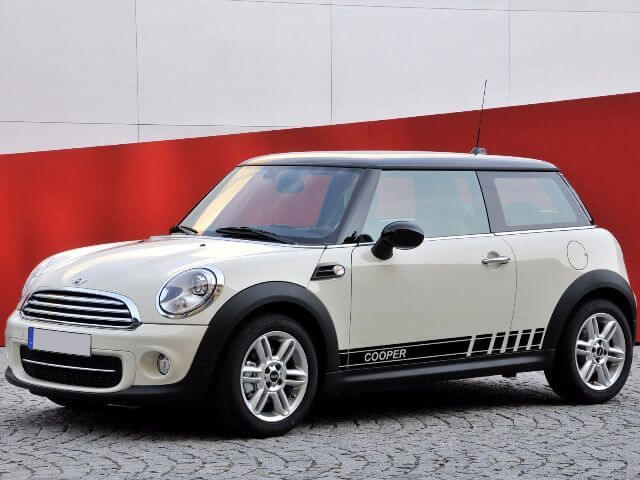 2X plusieurs couleurs graphiques bande Cooper symbole voiture course vinyle autocollant autocollant