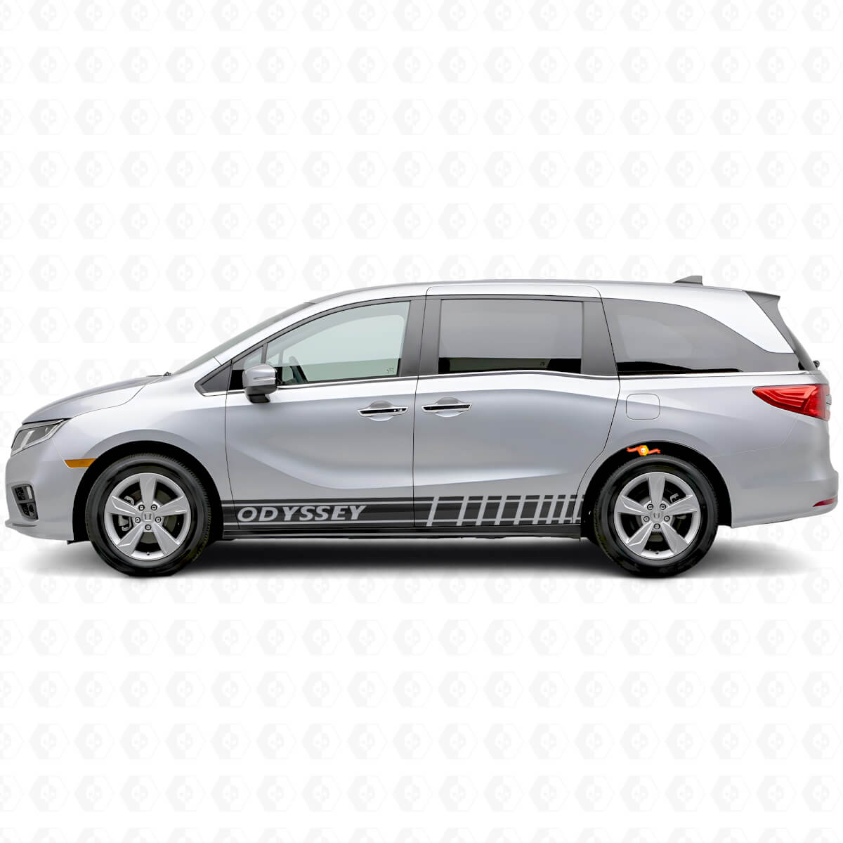 Autocollant Vinyle Latéral Rayures Style Course pour Honda Odyssey 2018-2020