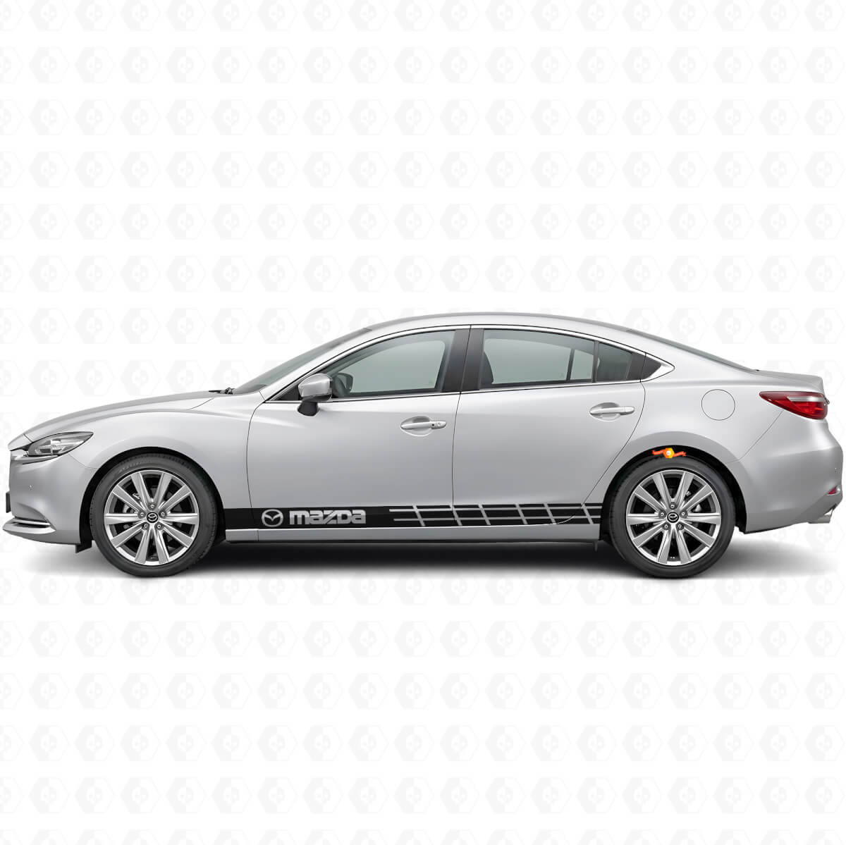 Autocollant vinyle latéral à bandes de marque pour Mazda Mazda3
