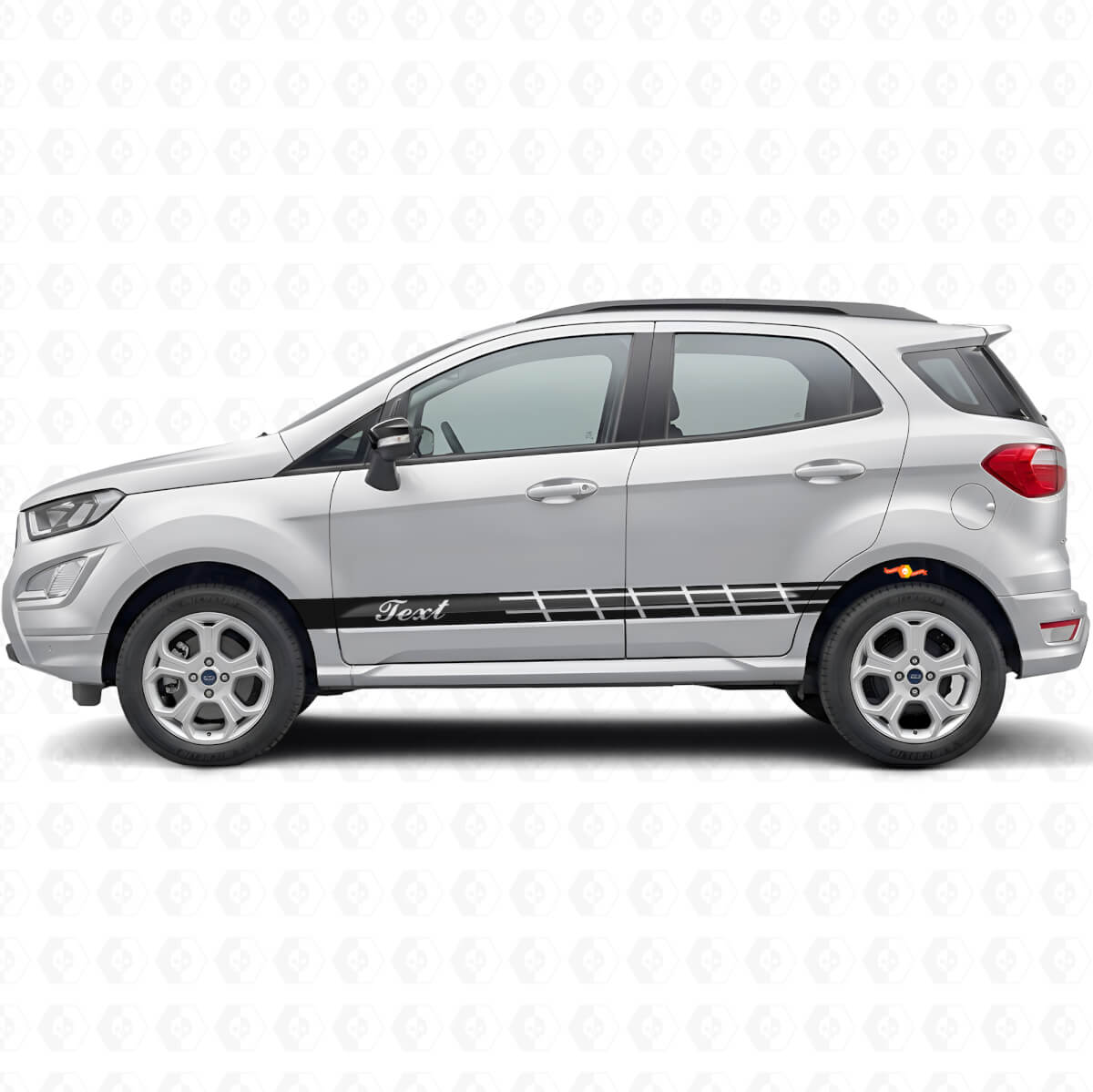 Kit de décalcomanies en vinyle bandes latérales de course personnalisées pour Musclecar EcoSport GT