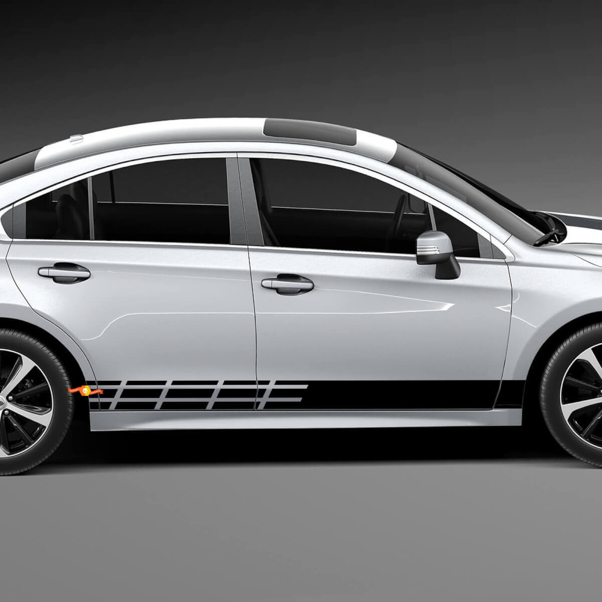 Plusieurs couleurs graphiques Impreza / Legacy Car Racing Art autocollant autocollant