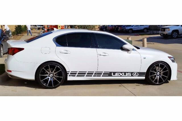 Autocollant graphique multicolore GS 350 F/GS 450h/GS 450h F Car Racing