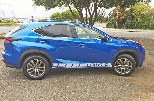 Autocollant de décalcomanie d'art de course de voiture de graphiques multiples de couleur NX 200t/NX 300h