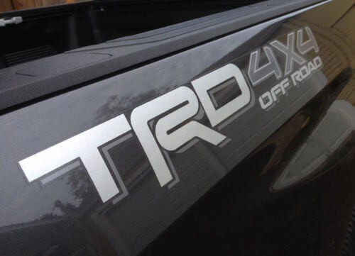 Ensemble de décalcomanies latérales en vinyle style tout-terrain TRD 4x4 pour Toyota Tacoma Tundra 4Runner