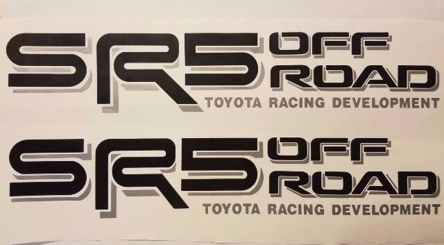 Jeu de décalcomanies latérales SR5 Off Road pour Toyota Tacoma Tundra