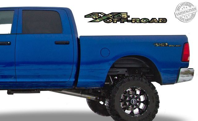 Autocollants de chevet camouflage forêt tout-terrain 4x4, adaptés à Dodge Ram 2010-17 1500 2500 3500
