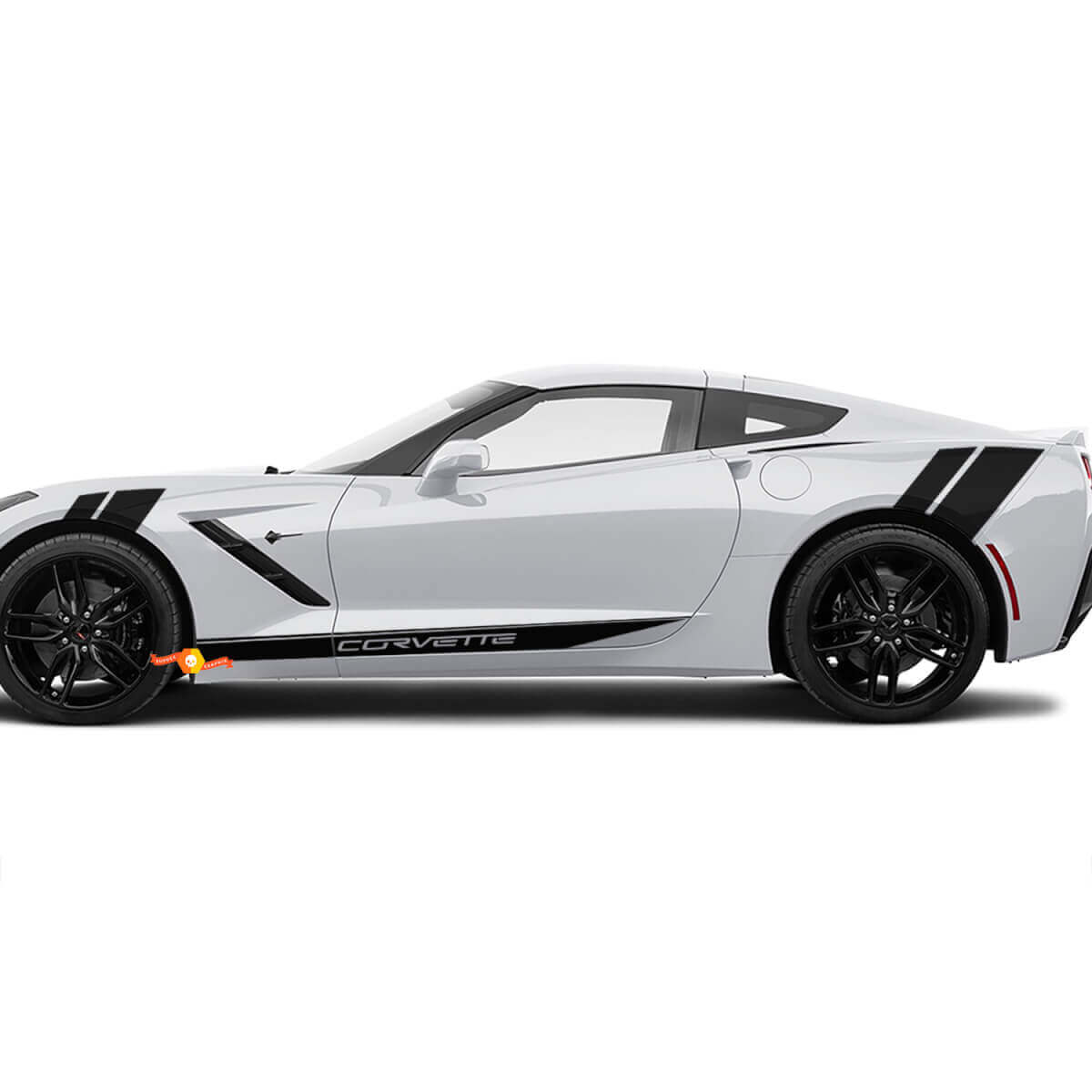 Corvette latérale et bandes de garde-boue arrière pour Chevy Corvette
