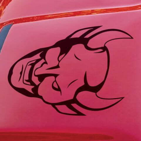 Dodge Demon Challenger SRT capot Scoop Logo Ca vinyle autocollant graphique autocollant