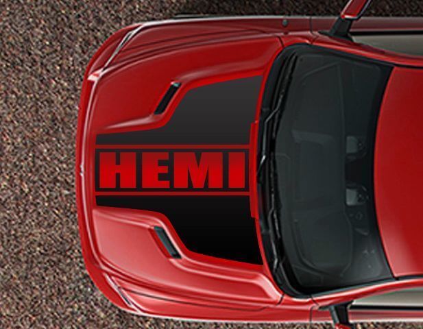 Ensemble de décalcomanies vinyles contour de capot HEMI pour Dodge RAM 1500