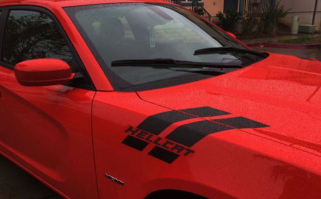 Dodge Charger HELLCAT Style Hash Stripes 2015 2016 2017 2018 suralimenté v8 srt