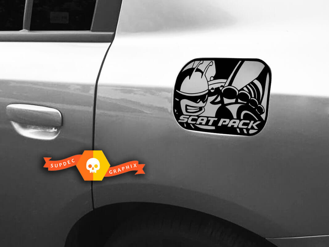 SCAT PACK Dodge Charger Autocollant de porte à gaz Décalcomanie 2018 2016 2017 SRT 392 Badge emblème de pièce Scatpack

