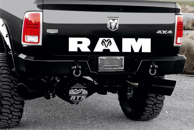 Décalcomanie en vinyle graphique arrière HEMI pour Dodge Ram 1500 2500 3500