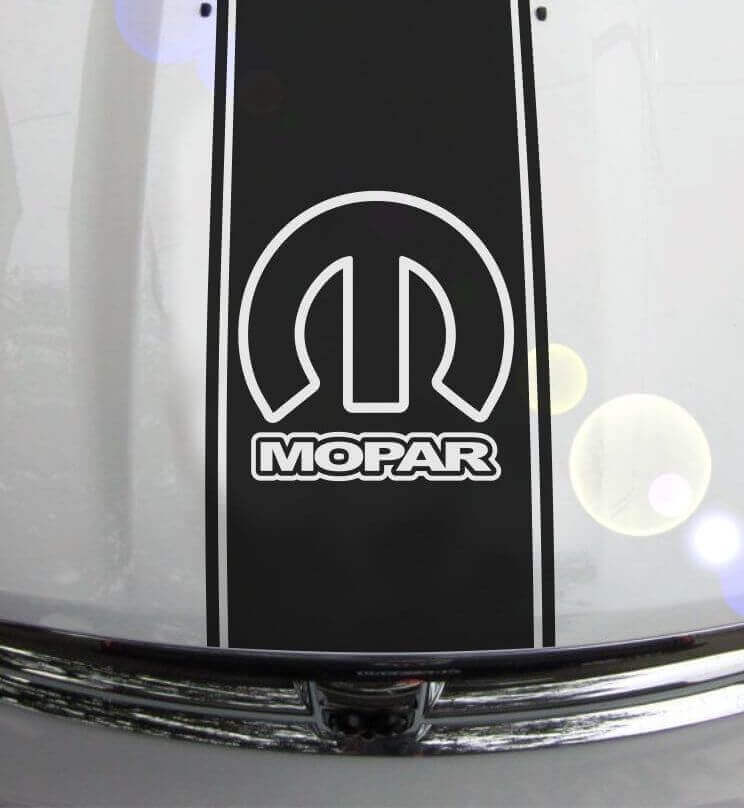 Autocollant Vinyle Bandes de Capot Mopar pour Dodge Ram 1500 2500 3500