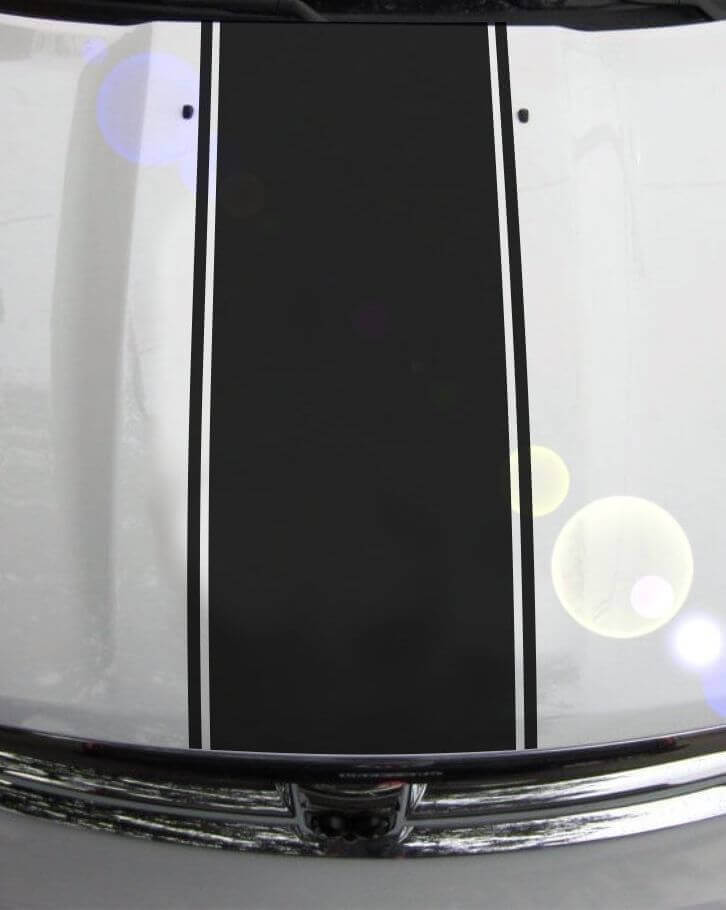 Autocollant Vinyle de Rayures Contour Capot pour Dodge Ram 1500 2500 3500