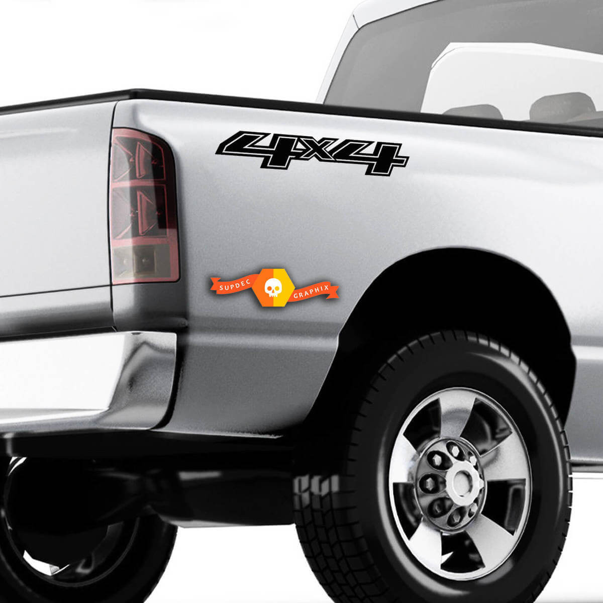 2X 2014-2020 Chevy 4x4 Décalcomanies Silverado GMC Sierra Truck Bed Side Autocollants en vinyle
