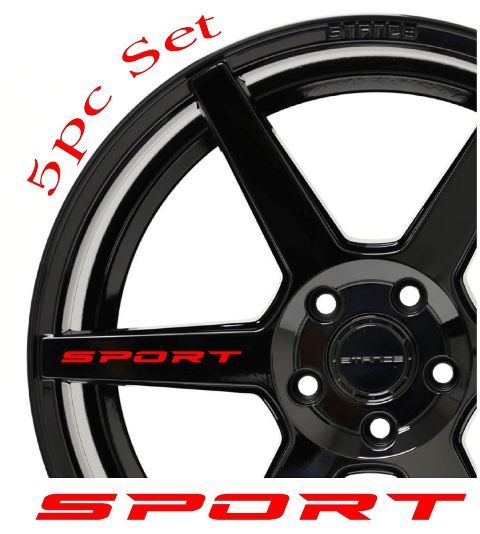 Autocollant Vinyle Lettrage Sport pour Jantes Roues de Voitures