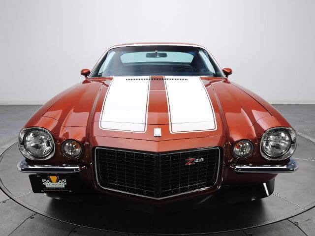 Kit d'autocollants vinyle avec bandes doubles contour pour capot et coffre Chevrolet Camaro Z28 1970-73