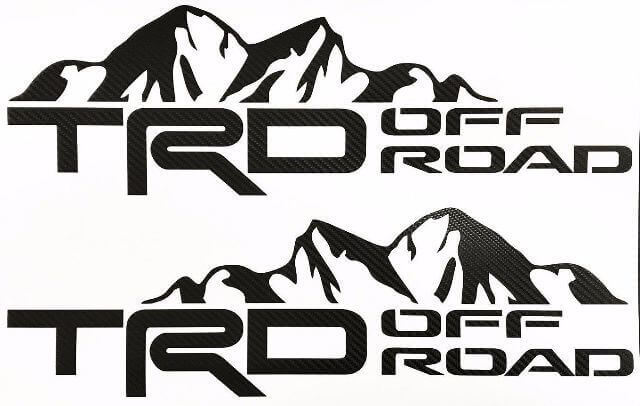 Autocollants Vinyle TRD Hors Route Montagne pour Toyota Tacoma Tundra