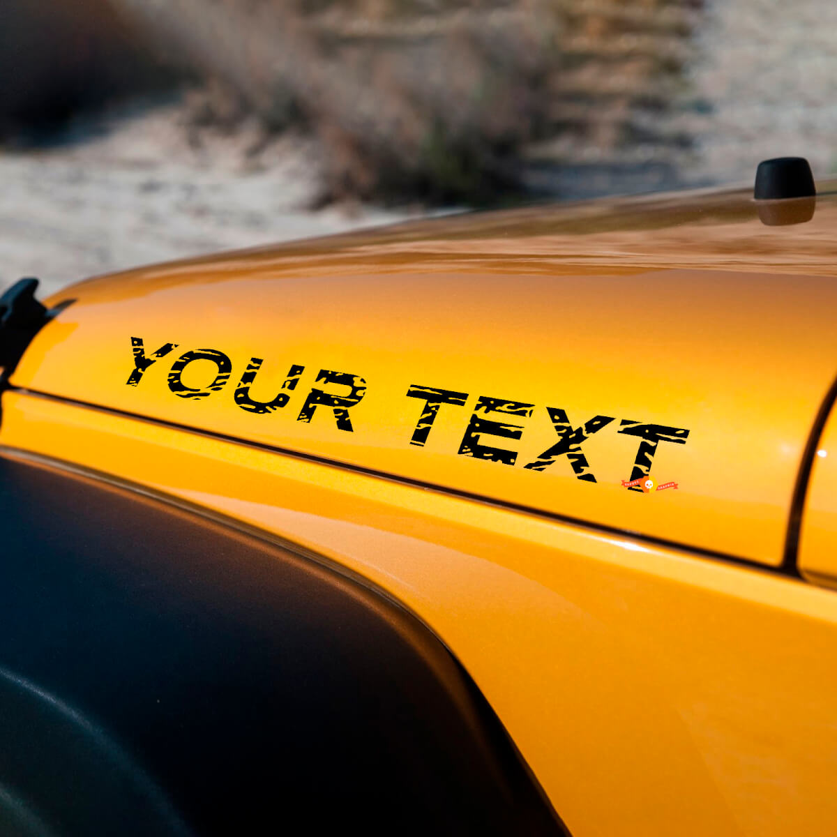 Autocollants Vinyle Pour Capot Style Personnalisé Rayé Vieilli pour Jeep Wrangler JK JL