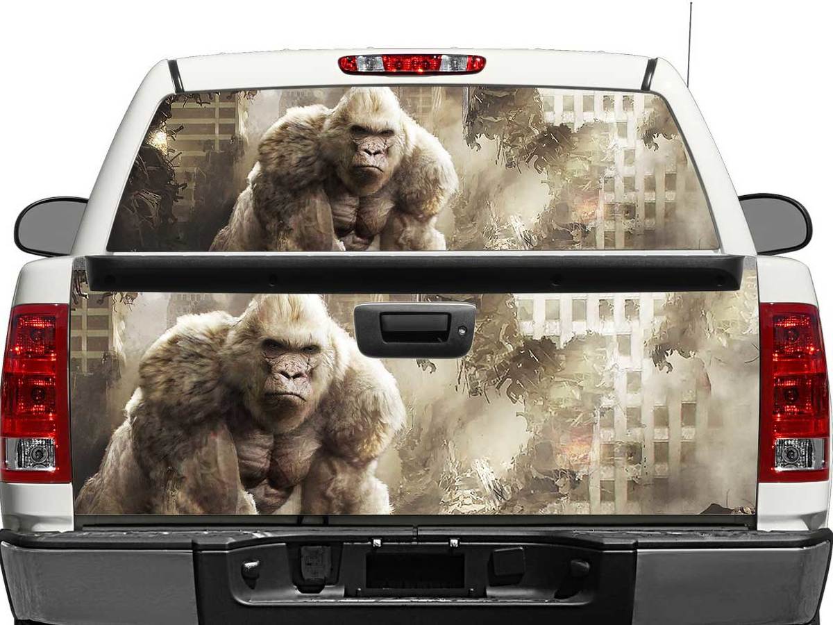 Rampage George film 2018 arrière fenêtre ou hayon autocollant autocollant camionnette SUV voiture