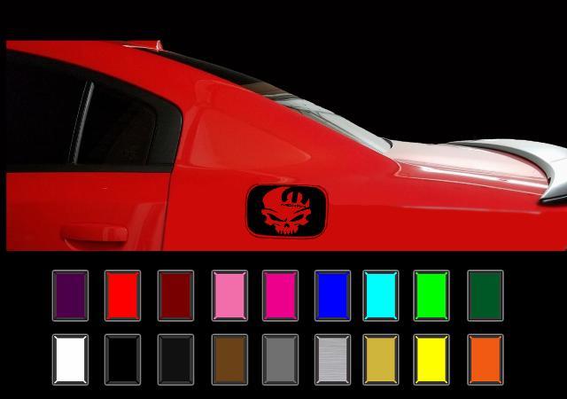 Dodge Charger Mopar Skull Gas Cap Decal Overlay R/T Hemi Vinyl Stickers 2011-18