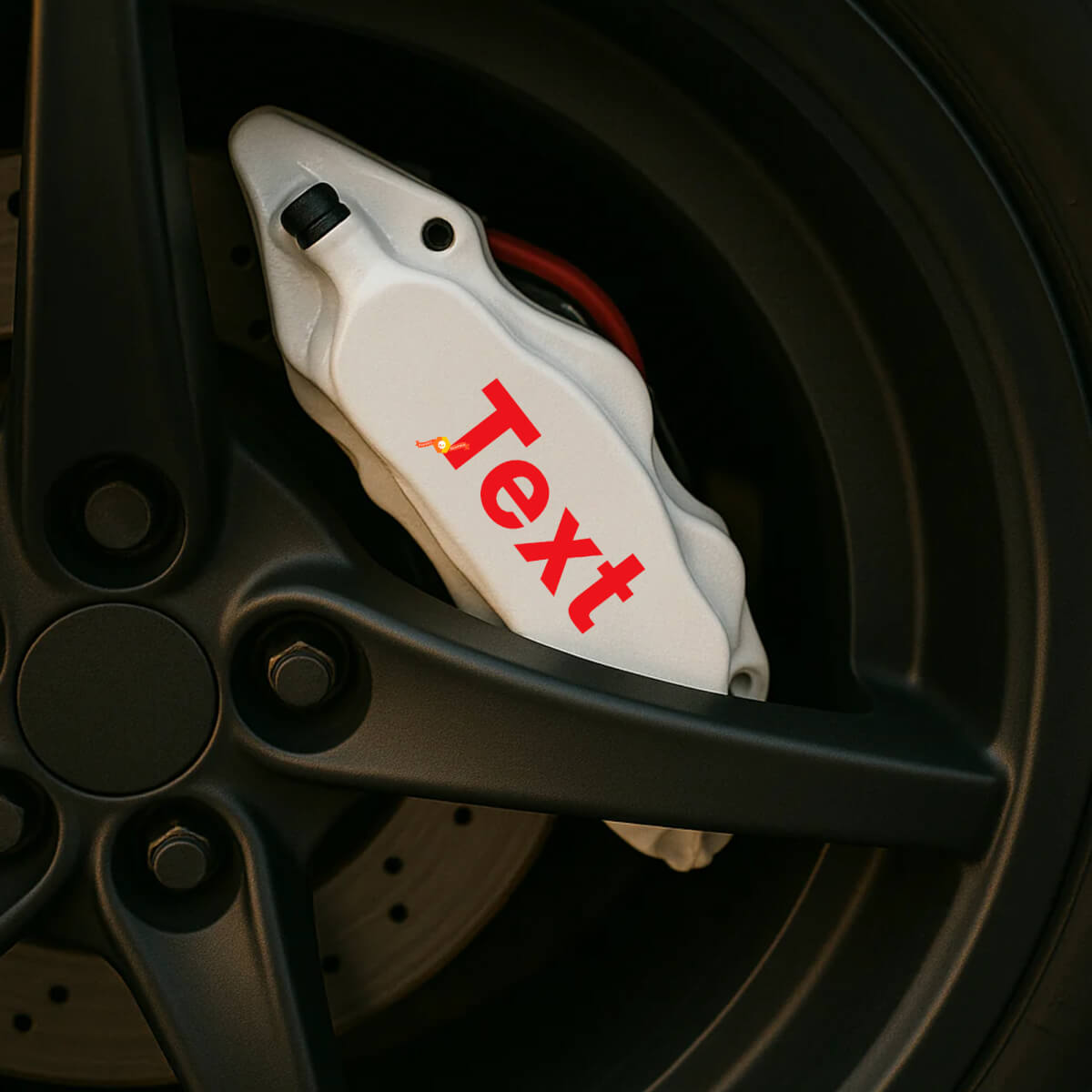 Autocollant en vinyle haute température personnalisé pour étrier de frein Jeep