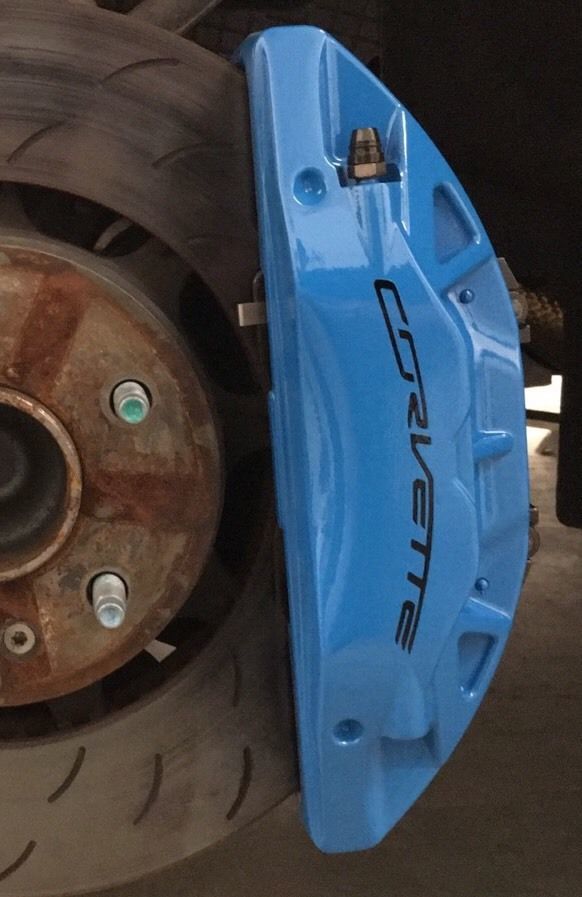 Ensemble d'autocollants vinyle courbés pour étriers de frein Corvette pour Chevrolet Corvette C7