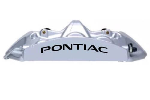 Ensemble d'autocollants en vinyle haute température pour étrier de frein incurvé Pontiac