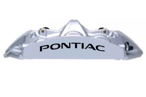 Autocollants en vinyle haute température pour étrier de frein incurvé Pontiac (8) (toute couleur)