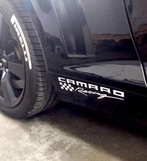 Autocollant en vinyle pour bas de caisse de course Camaro Kir pour Chevrolet Camaro