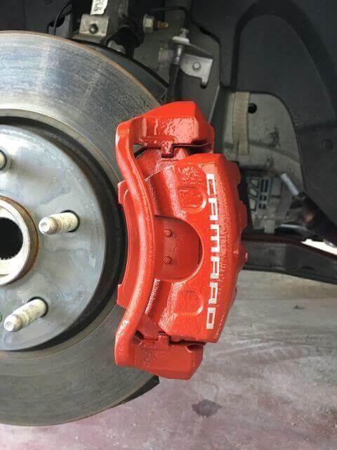 Ensemble de 8 autocollants vinyle de étriers de frein incurvés pour Chevrolet Camaro