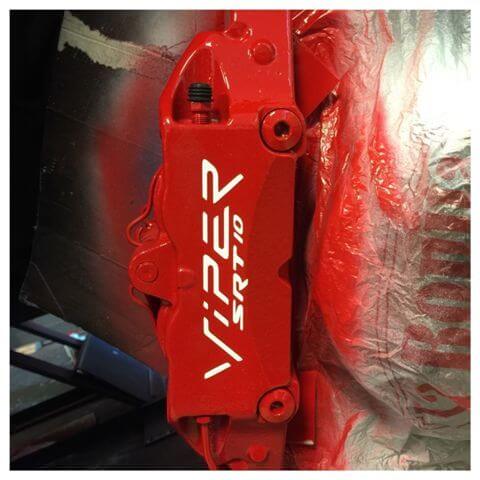 Ensemble d'autocollants en vinyle pour étrier de frein Viper SRT-10 pour Dodge Viper