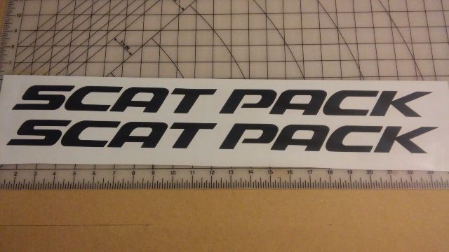 Autocollants Vinyle Latéraux Scat Pack pour Dodge Charger Challenger Dart