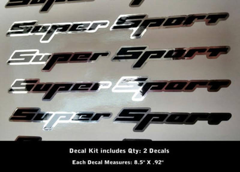 Autocollant vinyle latéral Super Sport pour Chevrolet Camaro