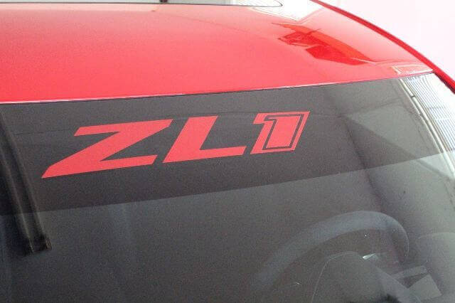 Autocollant vinyle pour pare-brise ZL1 pour Chevrolet Camaro SS LT