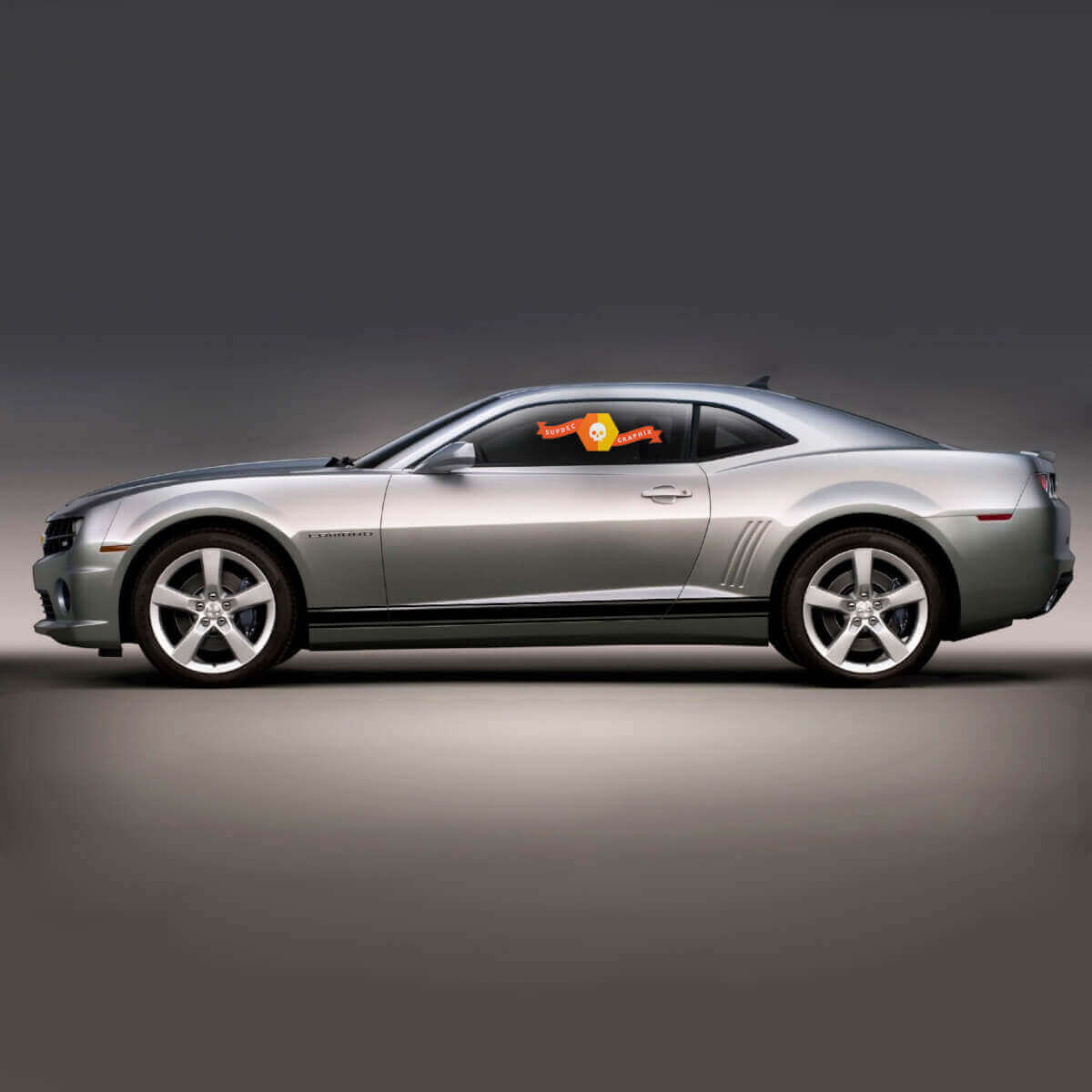 Kit de décalcomanies vinyle bandes contour bas de caisse pour Chevrolet Camaro 2010-2015