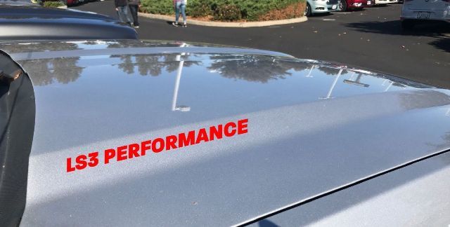 LS3 Performance capot vinyle autocollant autocollant Logo Corvette ZR1 Pontiac G8 Camaro SS GM rouge
