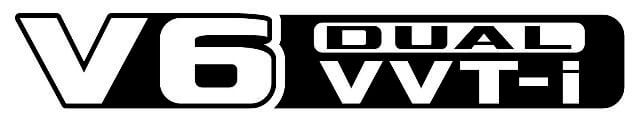 Ensemble de décalcomanies en vinyle latérales V6 Dual VVT-i pour Toyota Prado