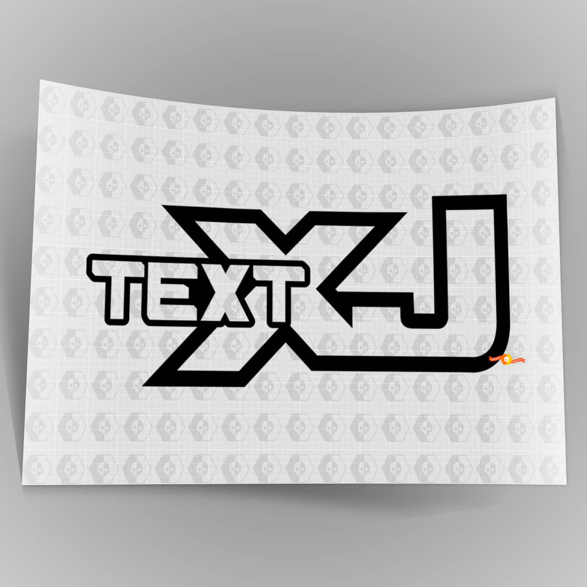 Jeep XJ - Noir - Autocollant en vinyle Off Road Cherokee Trails Rock Crawling 4x4