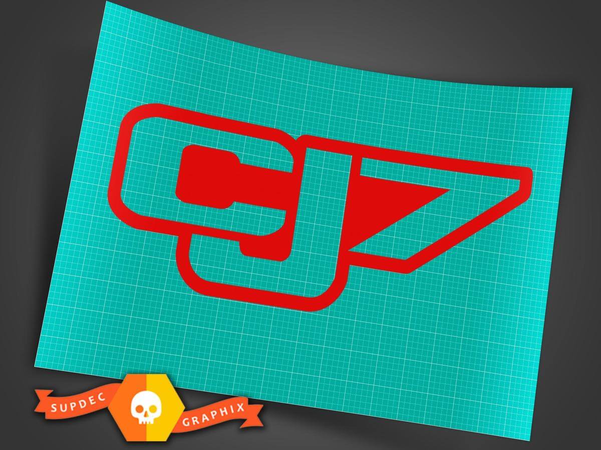 Sentiers tout-terrain Escalade de rochers 4x4 Autocollant vinyle 2 pour Jeep CJ CJ7