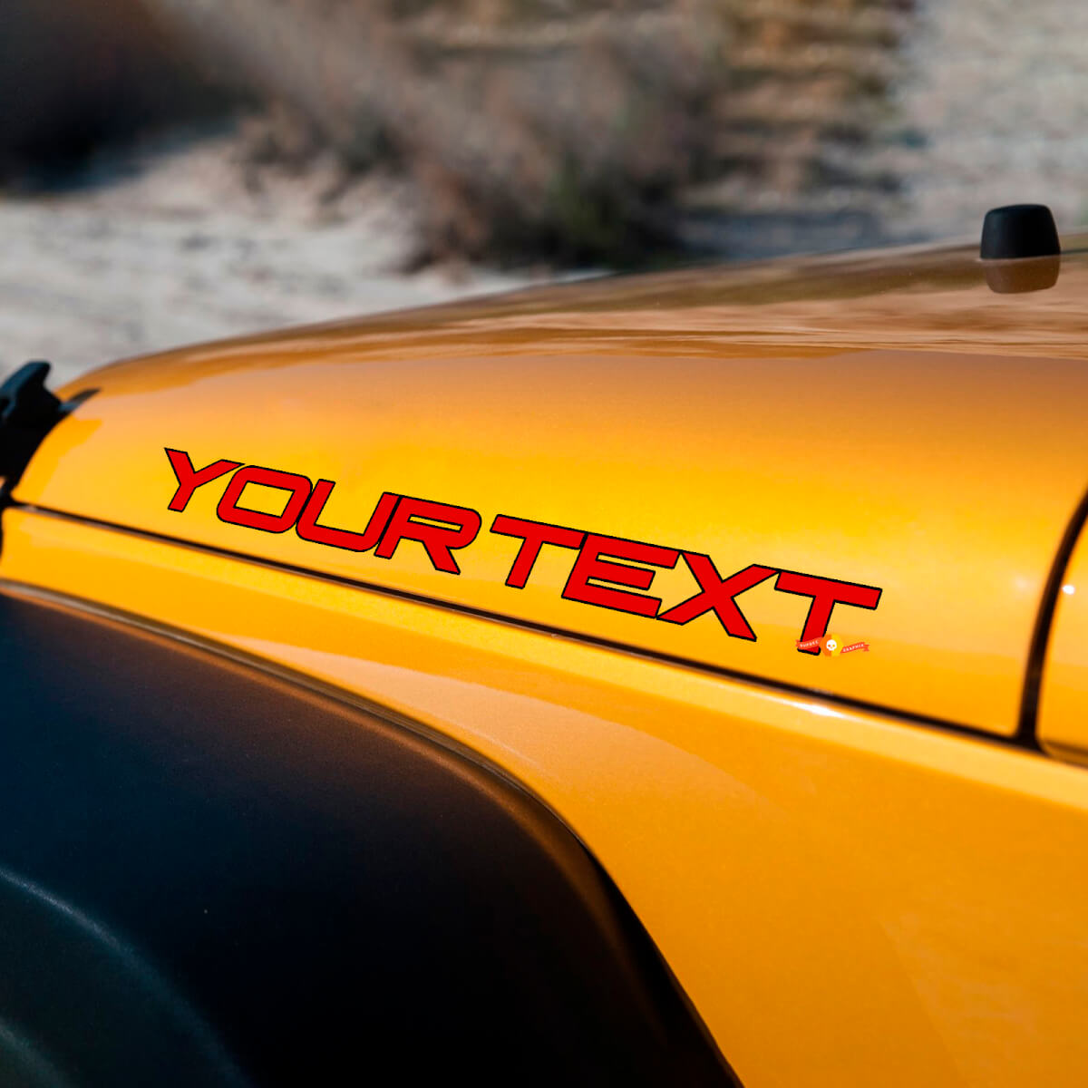 Autocollant Vinyle Décalque Latéral Capot Personnalisé pour Jeep Wrangler Rubicon