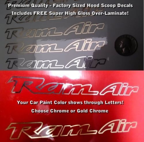 Autocollants vinyle contour prise d'air Ram pour capot Pontiac Trans Am